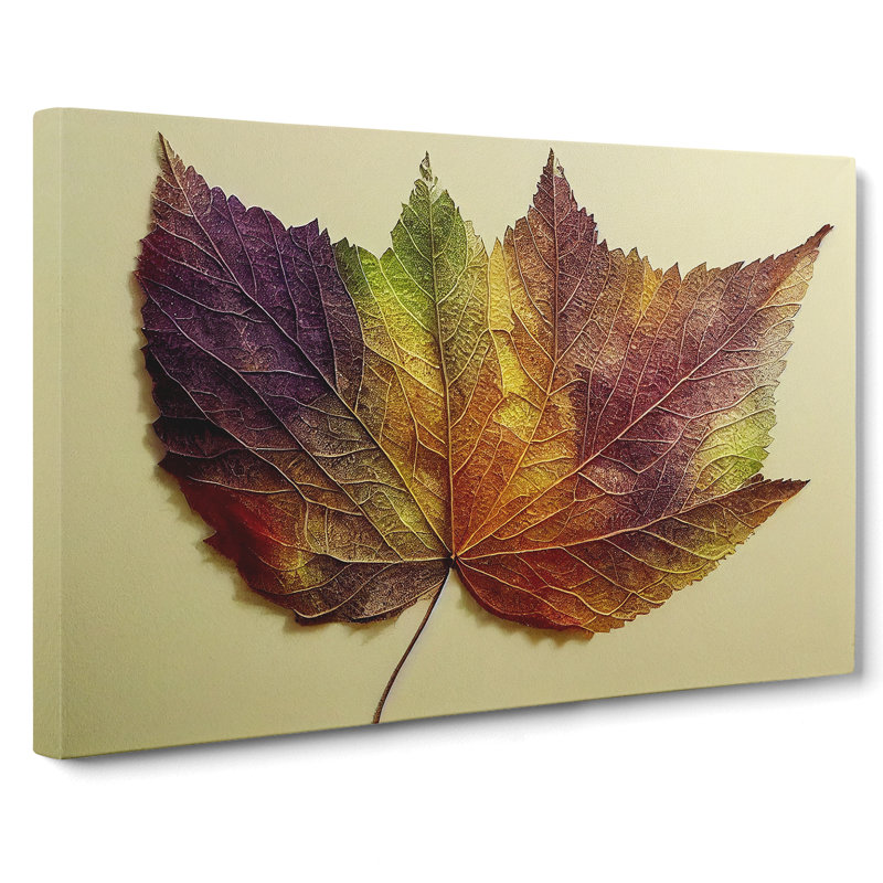 Autumn Leaf Vol.1 - Wrapped Canvas, 35cm H x 50cm W x 3cm D
