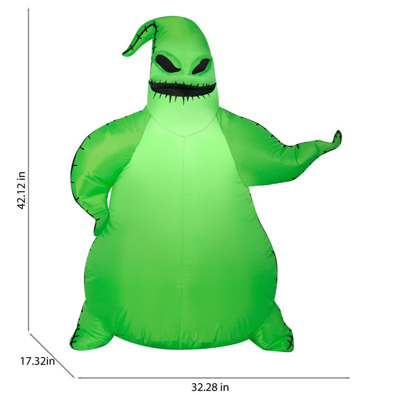 Gonflable Airogown Oogie Boogie, H 42,13 po x l 32,28 po x P 17,32 po