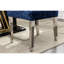Chaises de salle à manger modernes et rectangulaires bleues de 2 avec une conception ergonomique et des pieds réglables en teinture-chenille pour un usage familial-2045675634