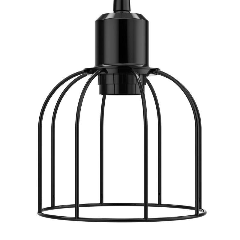 Luminaire suspendu simple noir à 1 lumière Reeanna