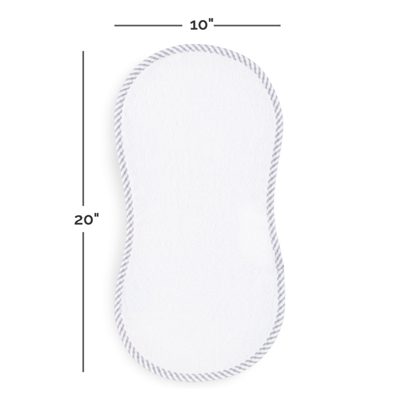  Comfy Cubs Bamboo Burp Cloths, White