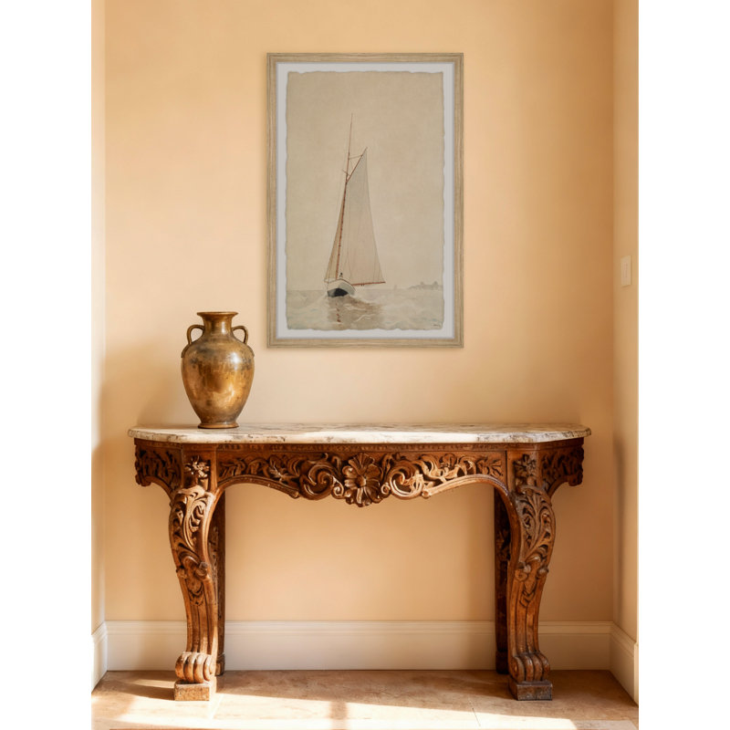 «Sailing off Gloucester», reproduction encadrée, H 12 po x l 8 po