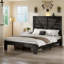 Structure de lit plateforme en bois, grand rangement sous le lit-129943313-129943315