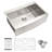 Farmhouse Apron Single Bowl Stainless Steel Kitchen Sink-111992479