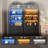 Arched Bookshelf with Lights, Glass Display Cabinet with 2 Drawers