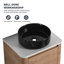 23 5/8" Wall-mounted Bathroom Vanity Set - 5 Colour Basin Options, Engineered Stone Top & Soft-closing Storage Cabinet（type E）