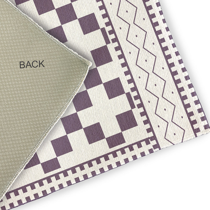 Tapis intérieur / extérieur rectangulaire avec envers antidérapant, Rectangle 2 pi x 3 pi