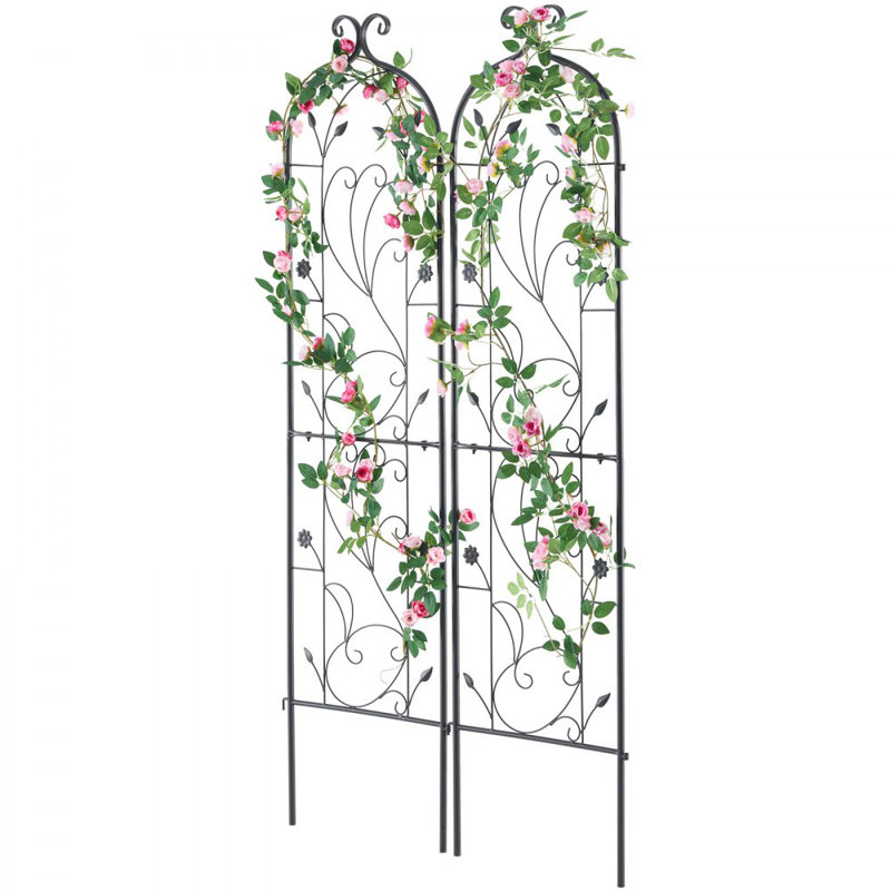 152.4cm H x 38.1cm W Metal Trellis