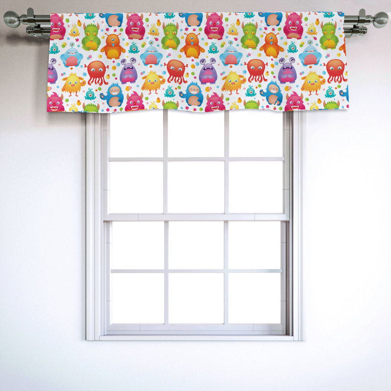 Sateen Ruffled Window Valance