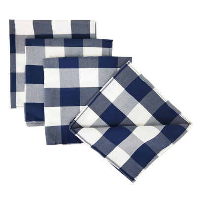 Kerstine Polyester Checkered Rectangle Napkin