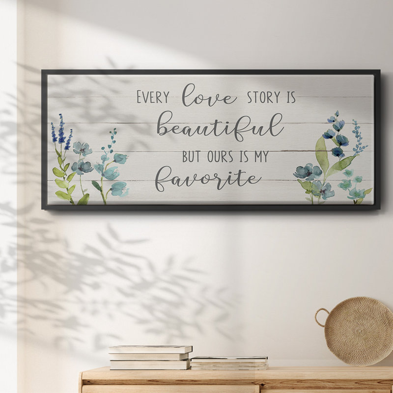 Love Story - toile encadrée, H 20 po x l 50 po