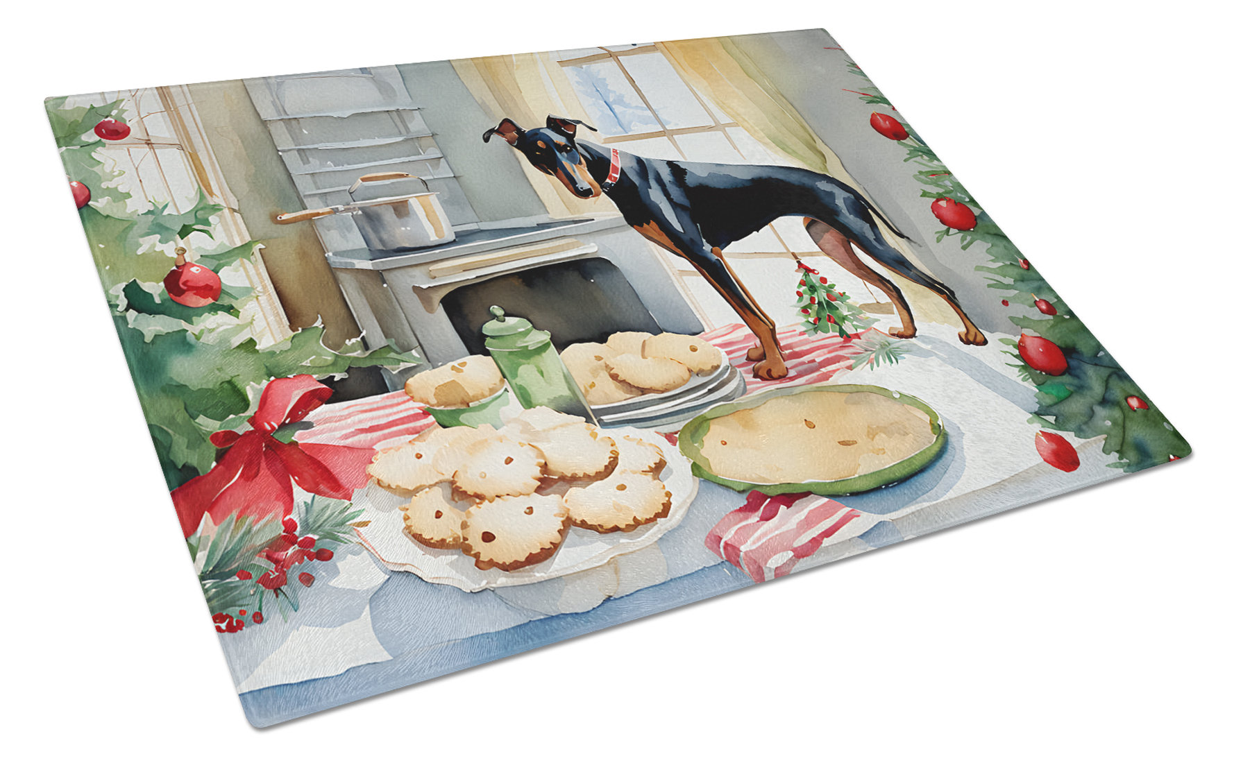 Carolines Treasures DAC1044TH68 9 x 6 in. Unisex Doberman Pinscher Fall