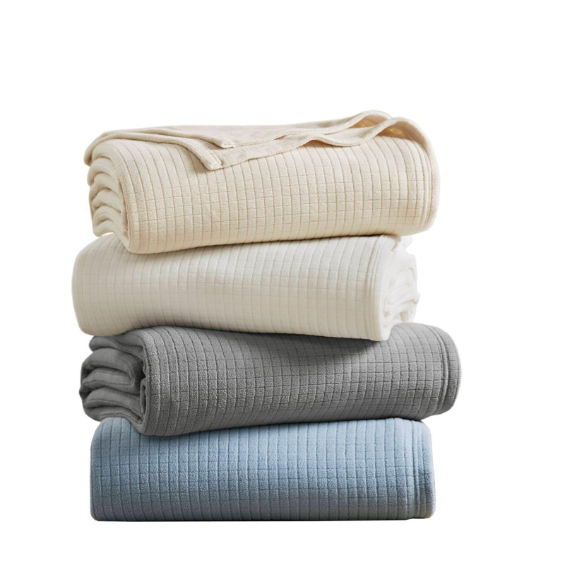 Microfleece Blanket, Taupe, Twin