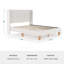Lit plateforme avec tête de lit à oreilles Martha Stewart Carmy-124405098