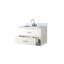 Single Bath Vanity 30 In. W X 22 In. D, Carrara Marble Top, And Faucet Set-1341912495-1341912492