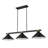 Dressler 3 Light Billiard in Matte Black + Rubbed Brass-971832280-971832286