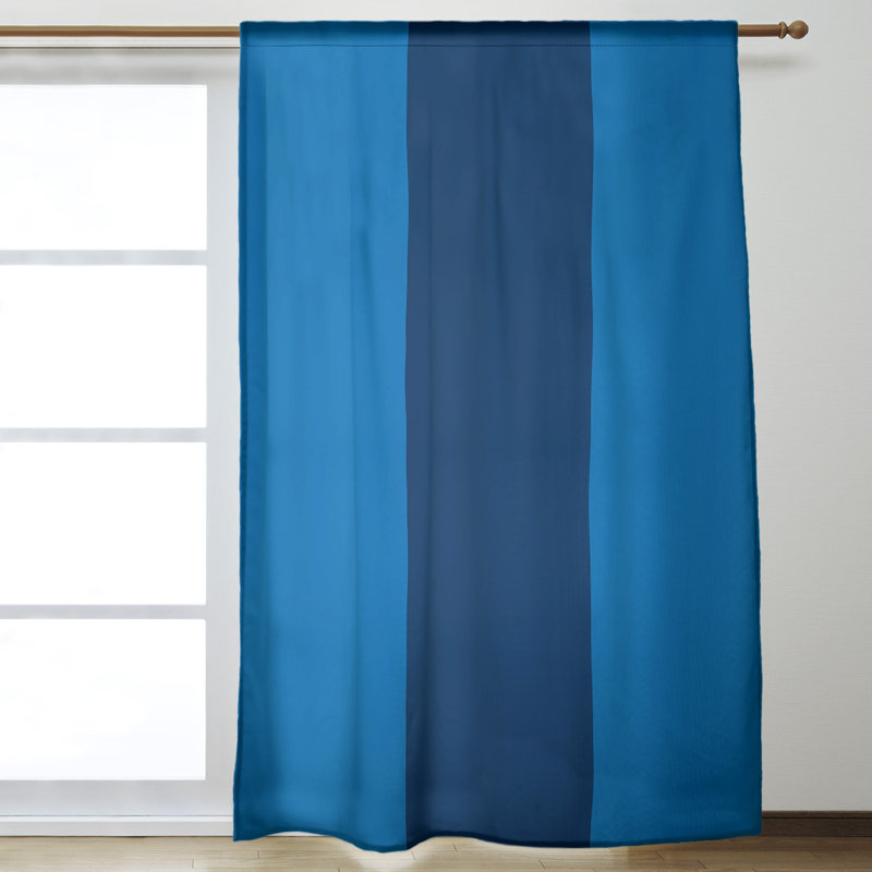 Room Darkening Curtain Single Panel, Pittsburgh Baseball Blue/Navy