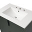  Meuble-lavabo de 30 po avec lavabo en céramique et unités de rangement à extension complète, glissières de tiroir à fermeture en douceur, conception cannelée, vert-1823258954
