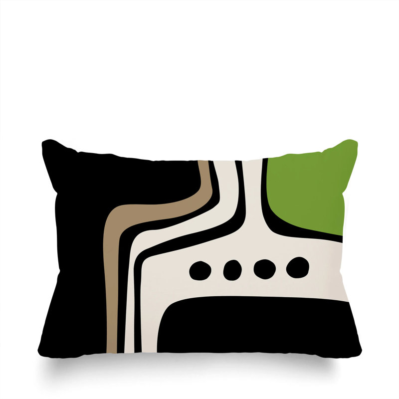 Coussin lombaire réversible intérieur / extérieur Sofi Minimalist, H 14 po x l 20 po, Chartreuse