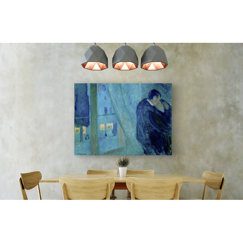 The Kiss by Edvard Munch - Wrapped Canvas Painting, 70cm H x 100cm W x 4cm D