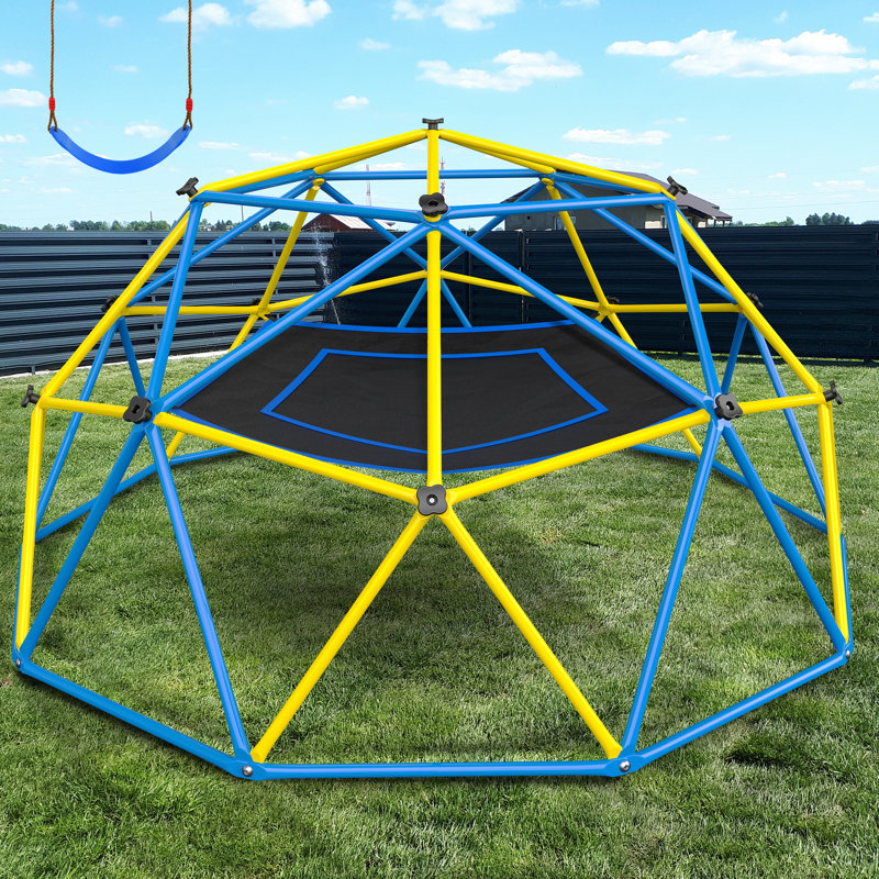 10ft Climbing Dome with Hammock and Swing