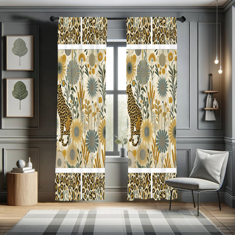 Lageschulte Semi Sheer Curtain Pair, 28" W x 84" L
