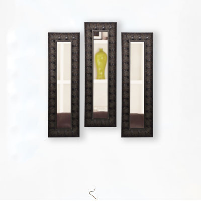 Derrell Wood Flat Wall Mirror