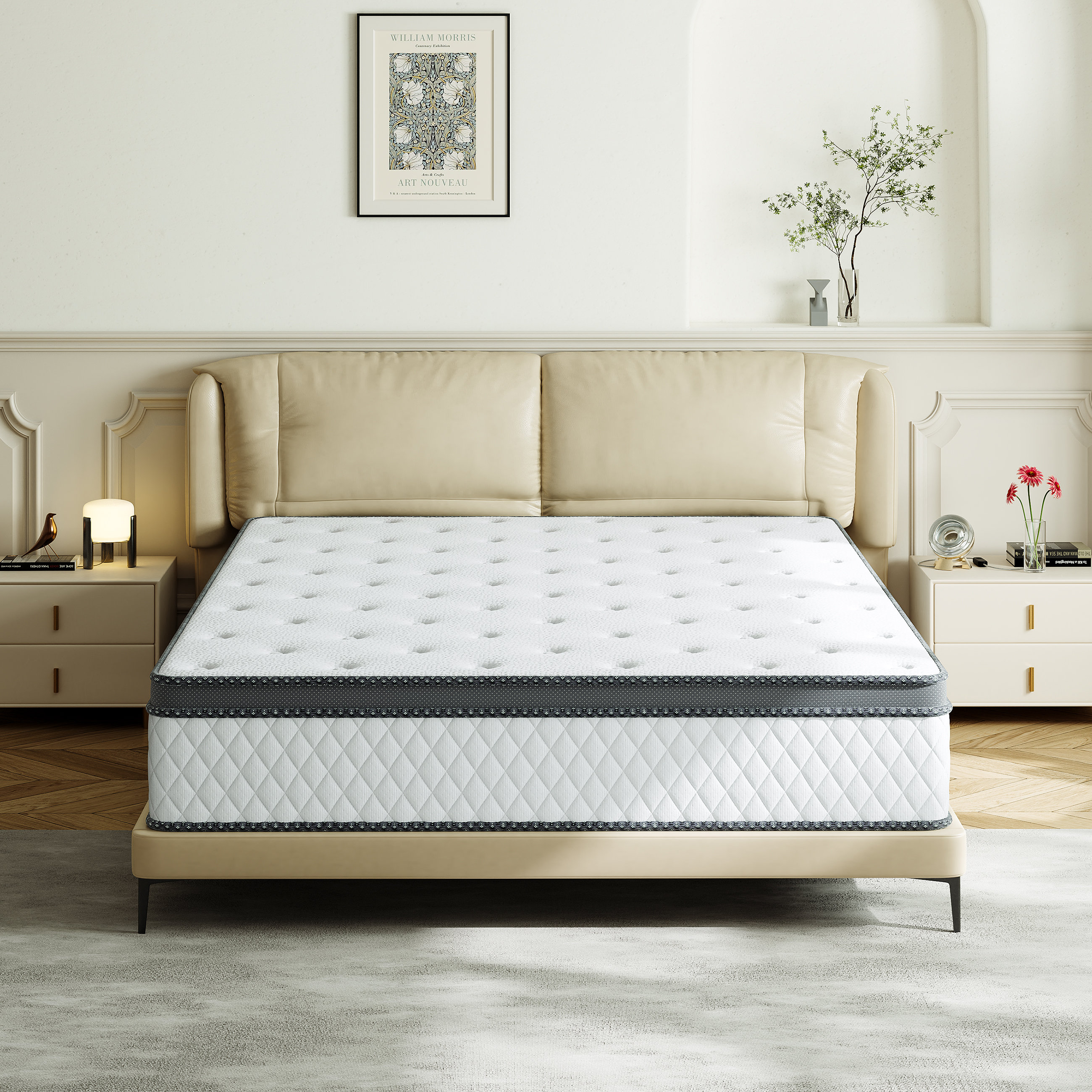 Alwyn Home Nerbone 10'' Medium Gel Memory Foam Hybrid Mattresses