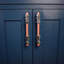Chrome And Copper Handle - T-Shaped