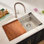 Ruvati 33-inch Workstation Dual Tier Double Bowl Low Divide Undermount Stainless Steel Kitchen Sink