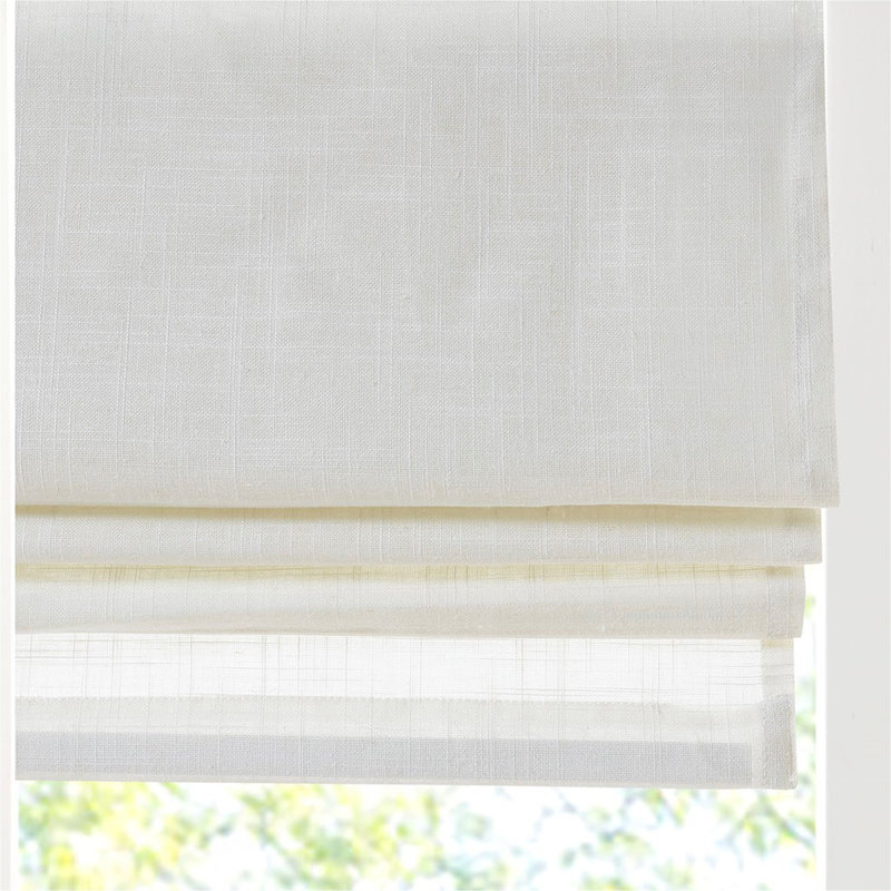 Light Filtering Cordless Roman Shade White 31x64"