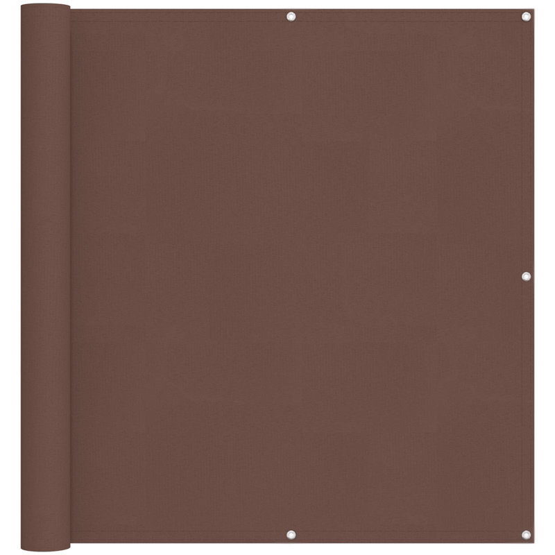 Vidaxl Balcony Screen Outdoor Privacy Screen Fence Patio Screen Oxford Fabric, 800cm W x 110cm D, Brown