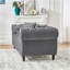 Canapé de 87 po en tissu d'ameublement Chesterfield ‌velvet-359823487-359823486