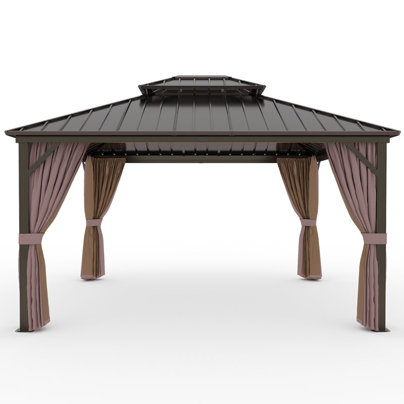 Steel Patio Gazebo, 14 ft x 12 ft