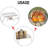 REDCAMP 9'' W Portable Charcoal Grill