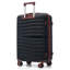 Ensemble de valises de voyage en PP de qualité supérieure, ensemble de valises à verrou TSA 3 pièces avec des tailles de 20, 24 et 28 pouces avec des roues pivotantes à 360 °