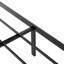 Structure de lit plateforme grand en métal, lattes robustes avec support central
