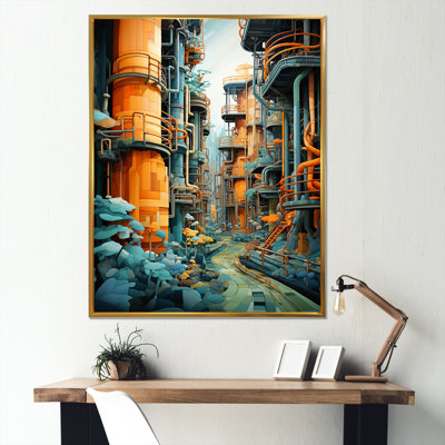 " Turquoise Transitions Industrial Photography "