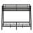 Space-Saving Metal Bunk Bed with Noise-Reducing Design
