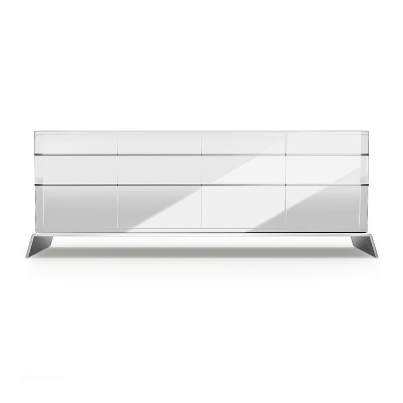 75'' W Credenza, White