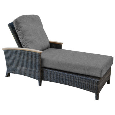 Bella Outdoor Teak Chaise Lounge