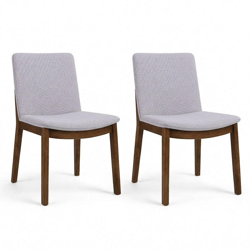Barriento 18.9'' H Upholstered Parsons Chair, Light Gray Linen