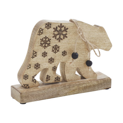 Ourson en bois naturel