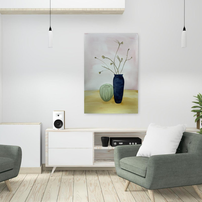 Art contemporain lilas contemporain, H 24 po x l 16 po