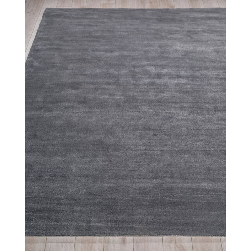 Velutto Hand Loomed Nylon Area Rug in Gray, Rectangle 10' x 14'