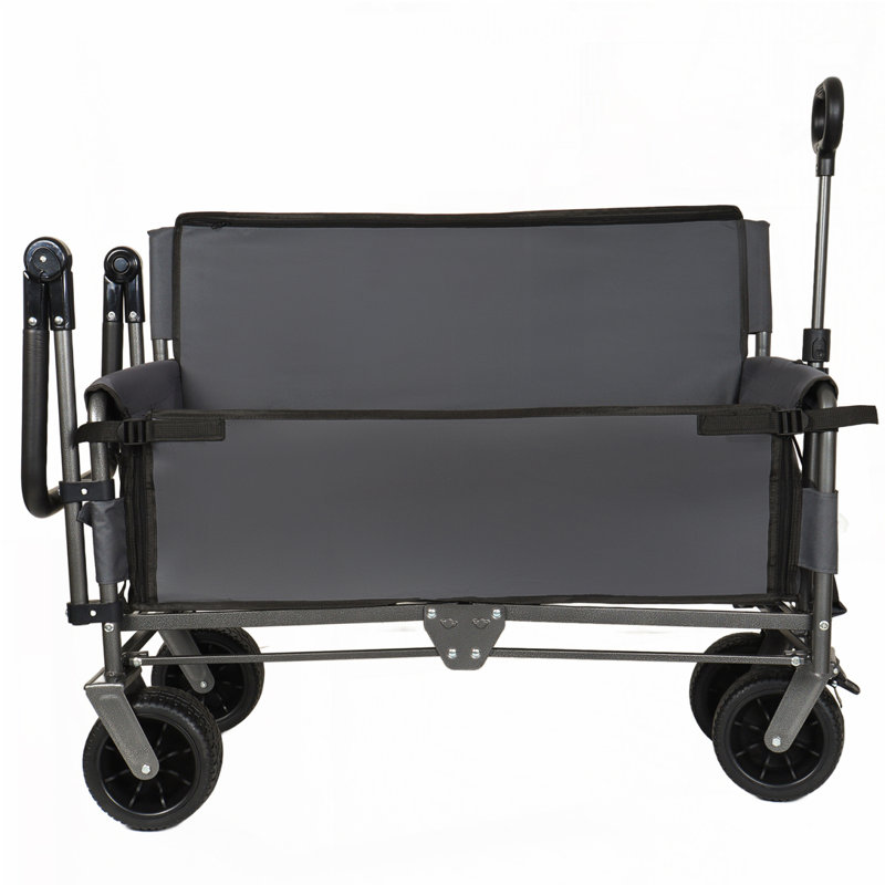 3-in-1 Folding Wagon Cart, Gray
