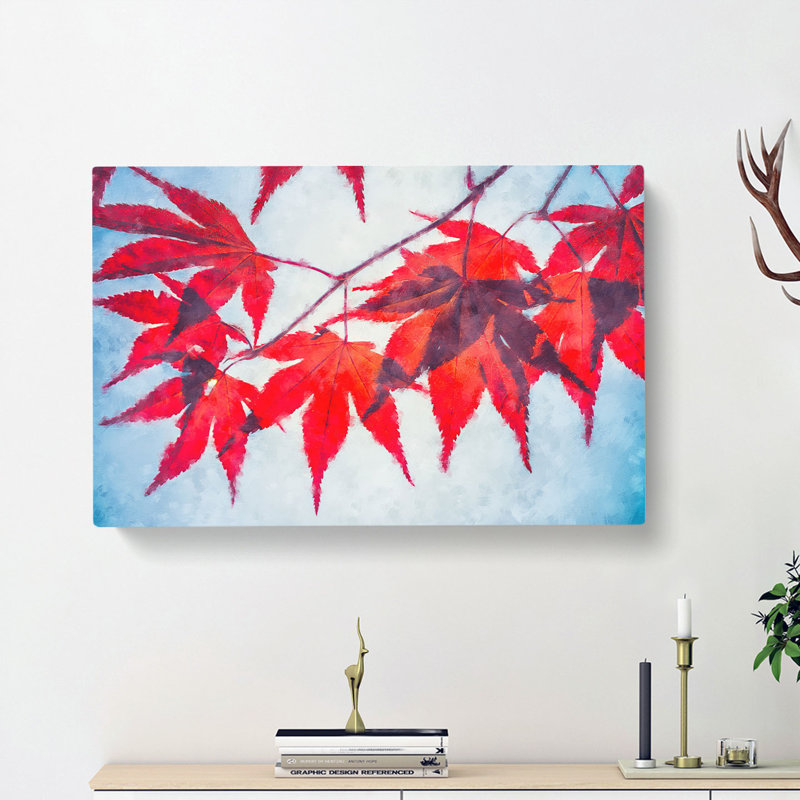 Leaves Of A Maple Tree - Wrapped Canvas, 40cm H x 60cm W x 3cm D