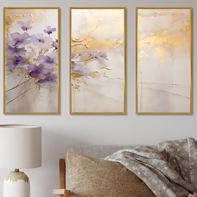 Geier - Violets Canvas Wall Art Set