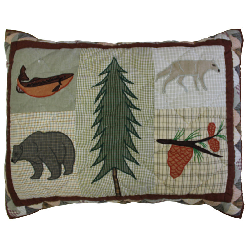 Mountain Whispers Cotton Percale Quilt, Twin Quilt + 2 Shams