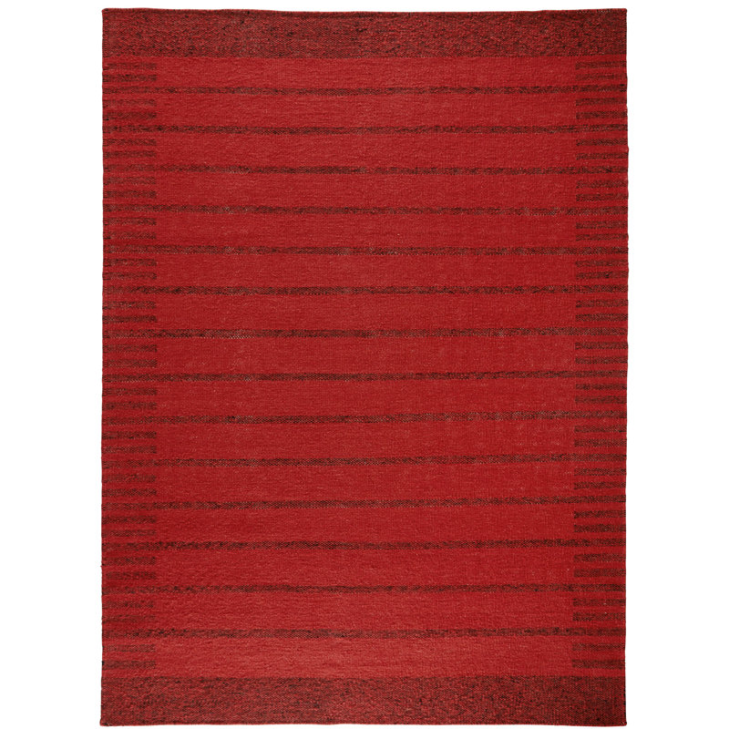 Alhambra Striped Wool Hand Woven Area Rug, Rectangle 140 x 200cm